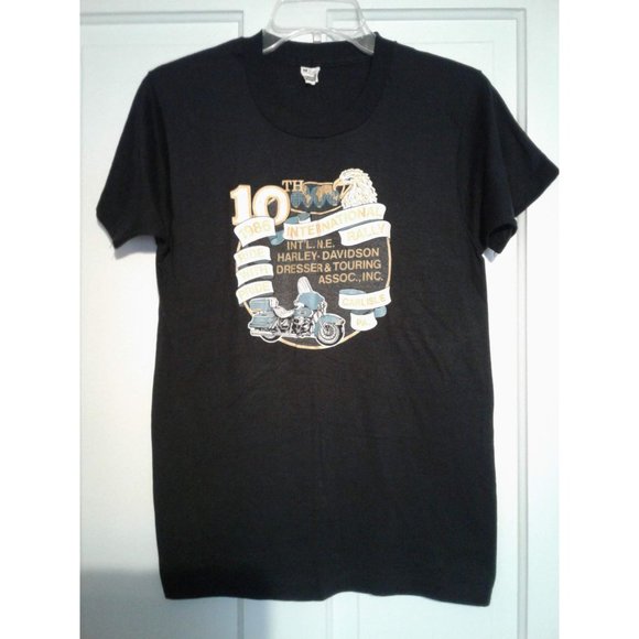 Screen Stars Biker Shirt, 1986 Vintage Harley Shirts, Mens Harley Shirt - Picture 2 of 6